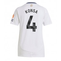 Camiseta Aston Villa Ezri Konsa #4 Segunda Equipación Replica 2024-25 para mujer mangas cortas
